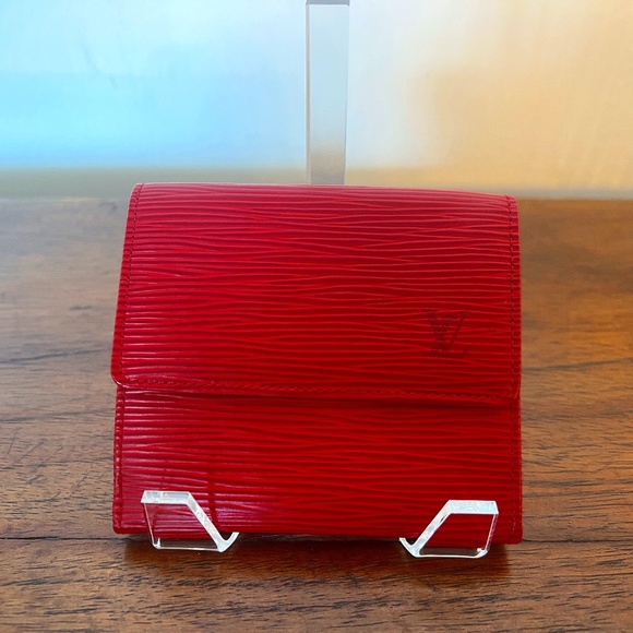 AUTHENTIC RED EPI ELISE Louis Vuitton WALLET - Picture 1 of 13